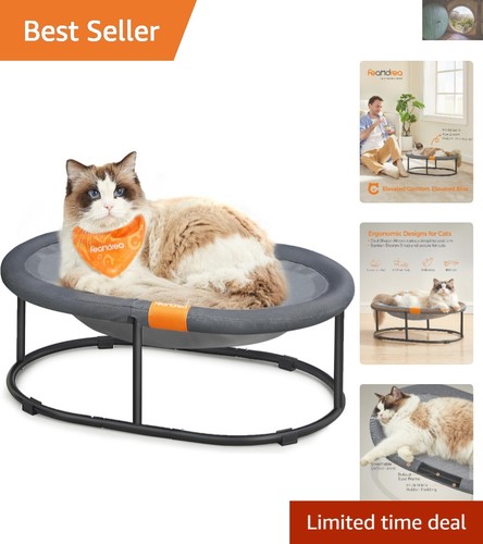 Breathable elevated cat bed - cat,