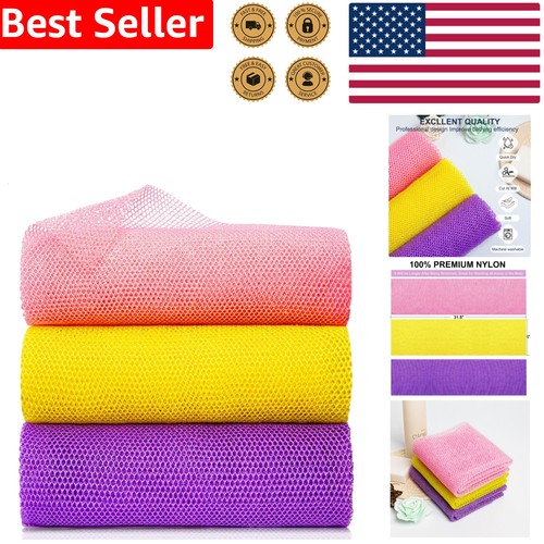 African wash net 3pk stretchy - african,