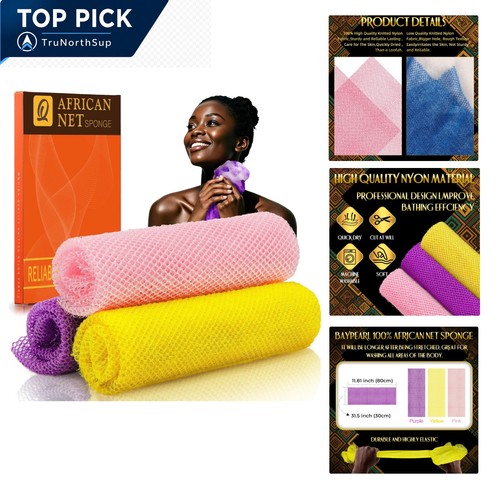 African net bath sponge pack - net,